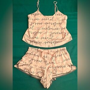 Victoria’s Secret Pajama Set Camisole & Shorts Size Small Lingerie Sexy